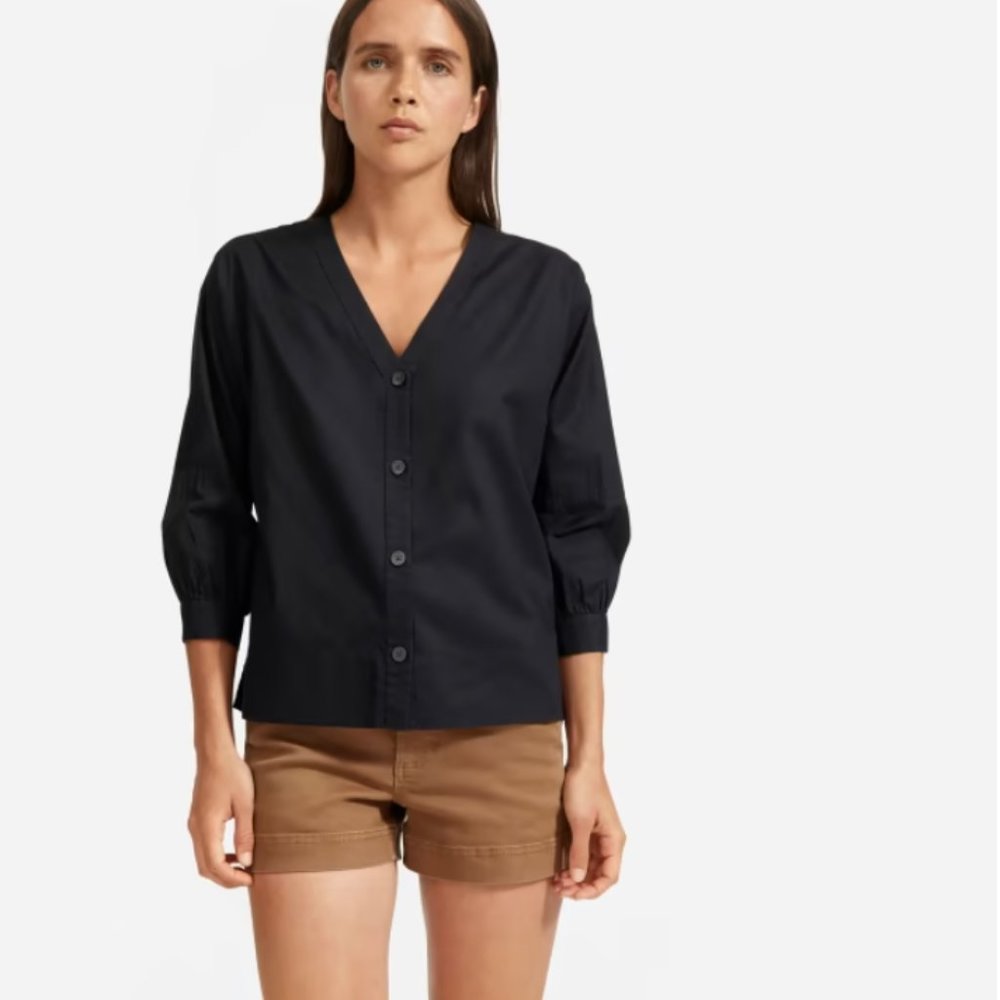 The Silky Cotton Lantern Top